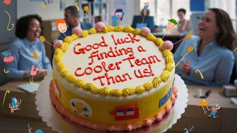 Humorous Cake Notes for Coworkers