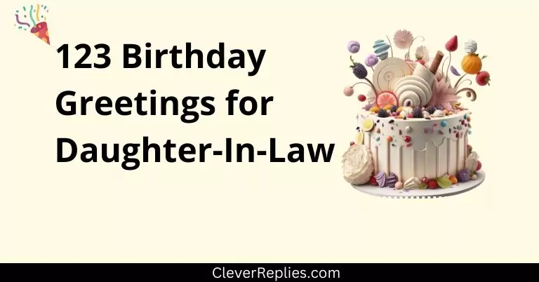 123 Must-See Birthday Greetings for Your Daughter-In-Law: Heartfelt & Funny