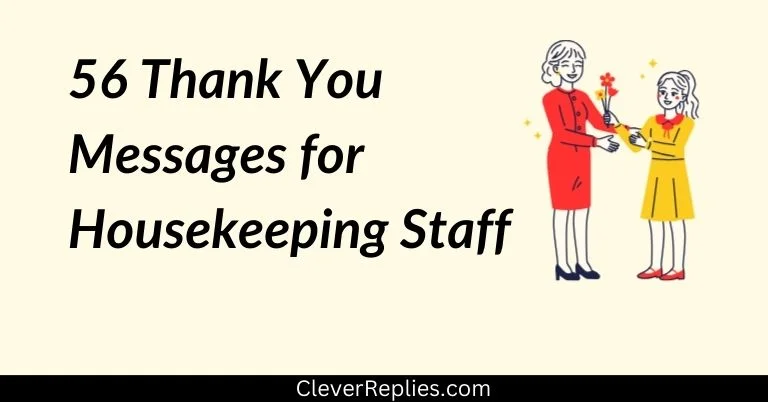 56 Thank You Messages for Housekeeping Staff