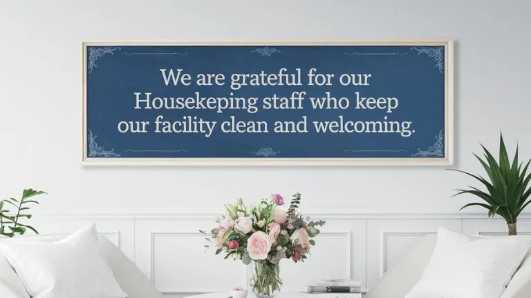 Appreciation Quotes for Housekeeping Staff