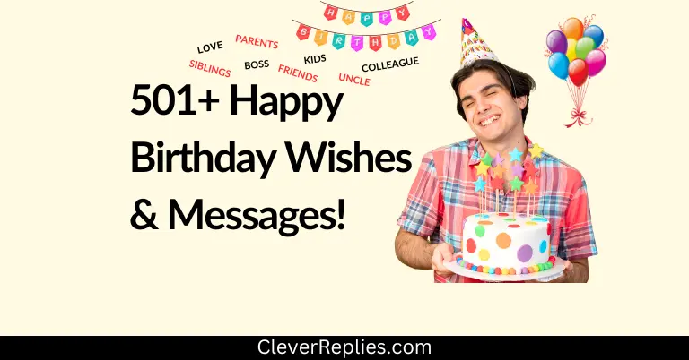 501+ Happy Birthday Wishes & Messages | Copy-Paste