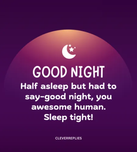 A Good Night message design for sharing with loved ones, perfect for social media and messages.