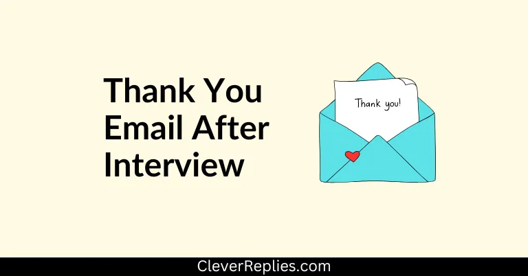Thank-You Email After Interview: What to Say + Examples